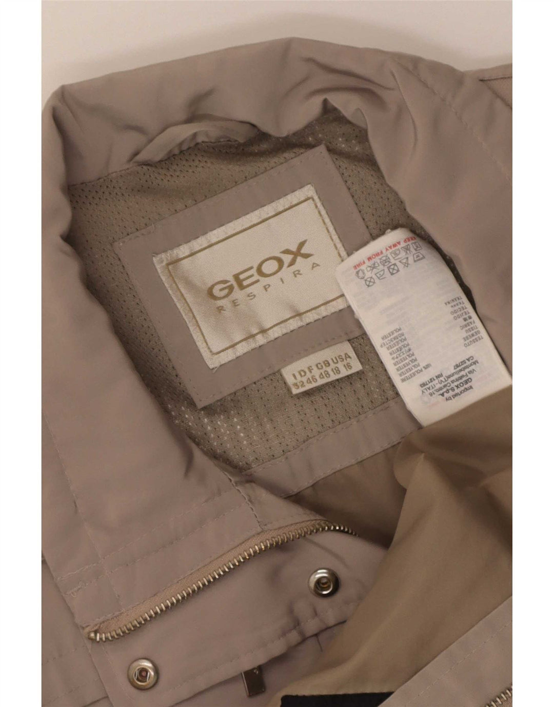 Geox Женское пальто Respira IT 48 XL Бежевый полиэстер