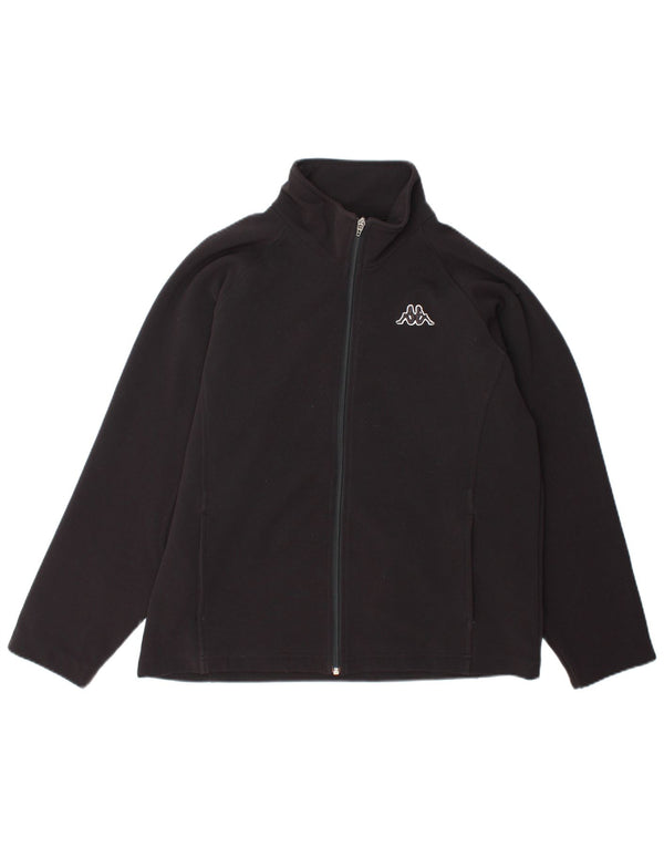 Женский спортивный костюм Kappa, верхняя куртка UK 18 XL, черный полиэстер
