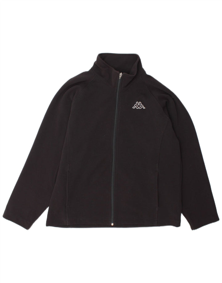 Женский спортивный костюм Kappa, верхняя куртка UK 18 XL, черный полиэстер