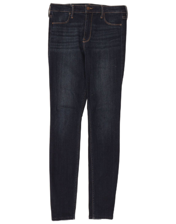 Женские джинсы джеггинсы с высокой посадкой Hollister US 7 Medium W28 L30 Темно-синие