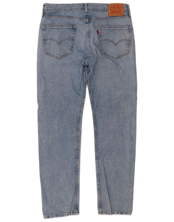 Мужские зауженные джинсы Levi's 502 W34 L32 синие, хлопок