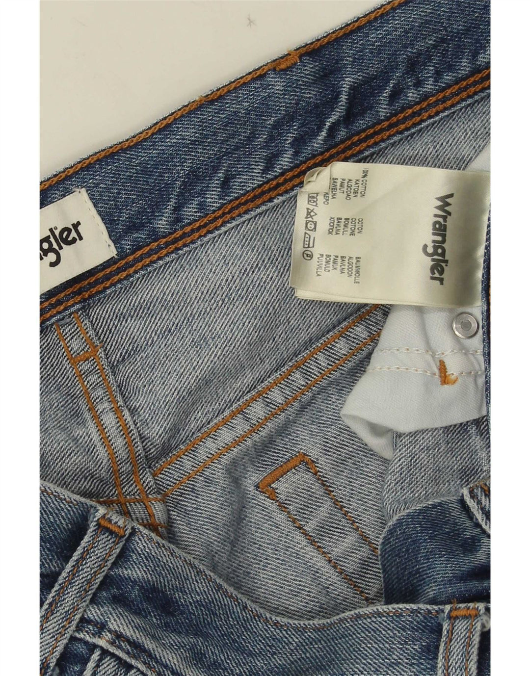 Мужские прямые джинсы Wrangler Texas W34 L30, синий хлопок