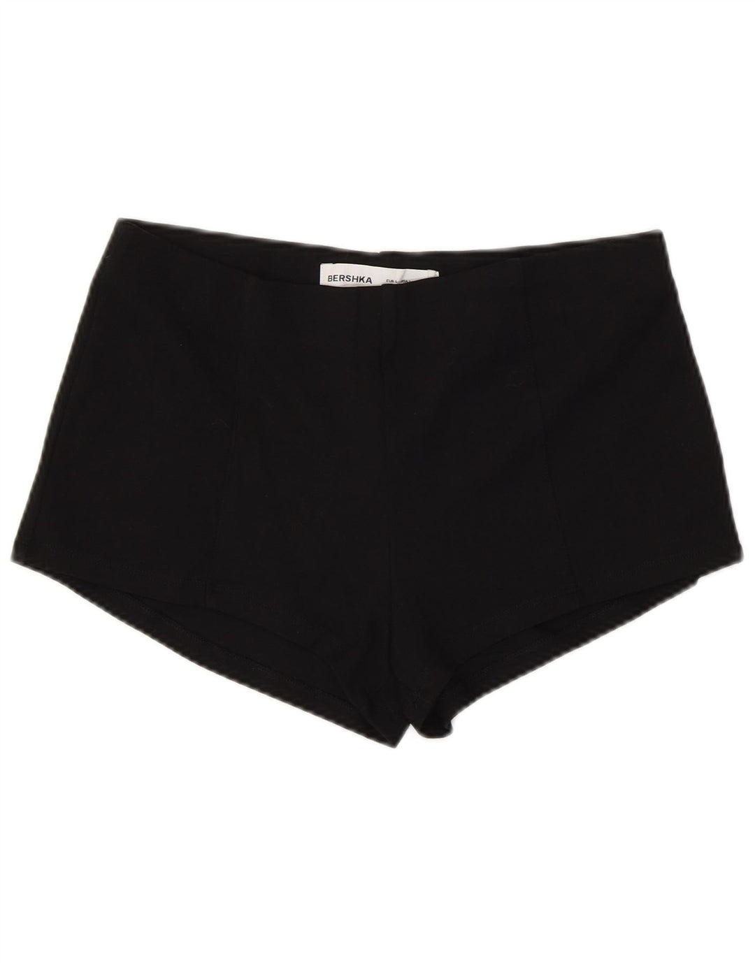 Женские шорты Bershka, большие W32, черные из вискозы