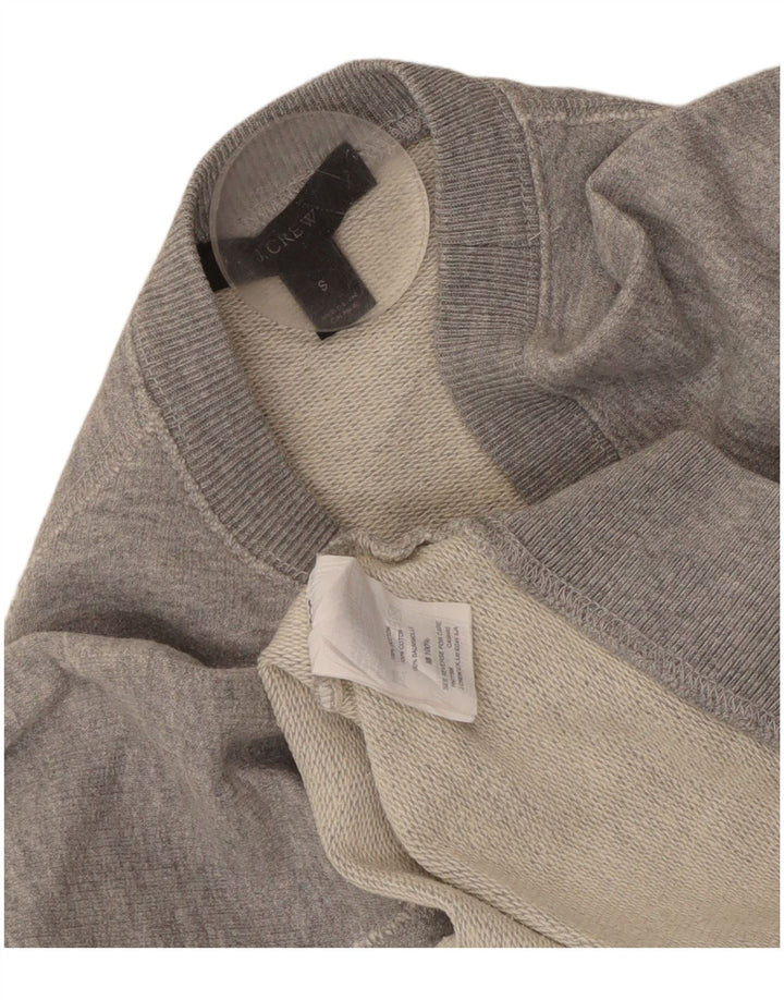 Женский свитер с рисунком J. CREW, джемпер UK 10, маленький серый хлопок