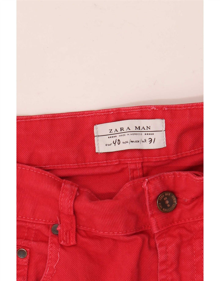 Мужские джинсовые шорты Zara EU 40 Medium W31 Красные