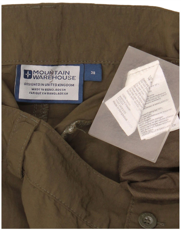 MOUNTAIN WAREHOUSE Мужские прямые брюки карго W38 L32 Хаки, нейлон