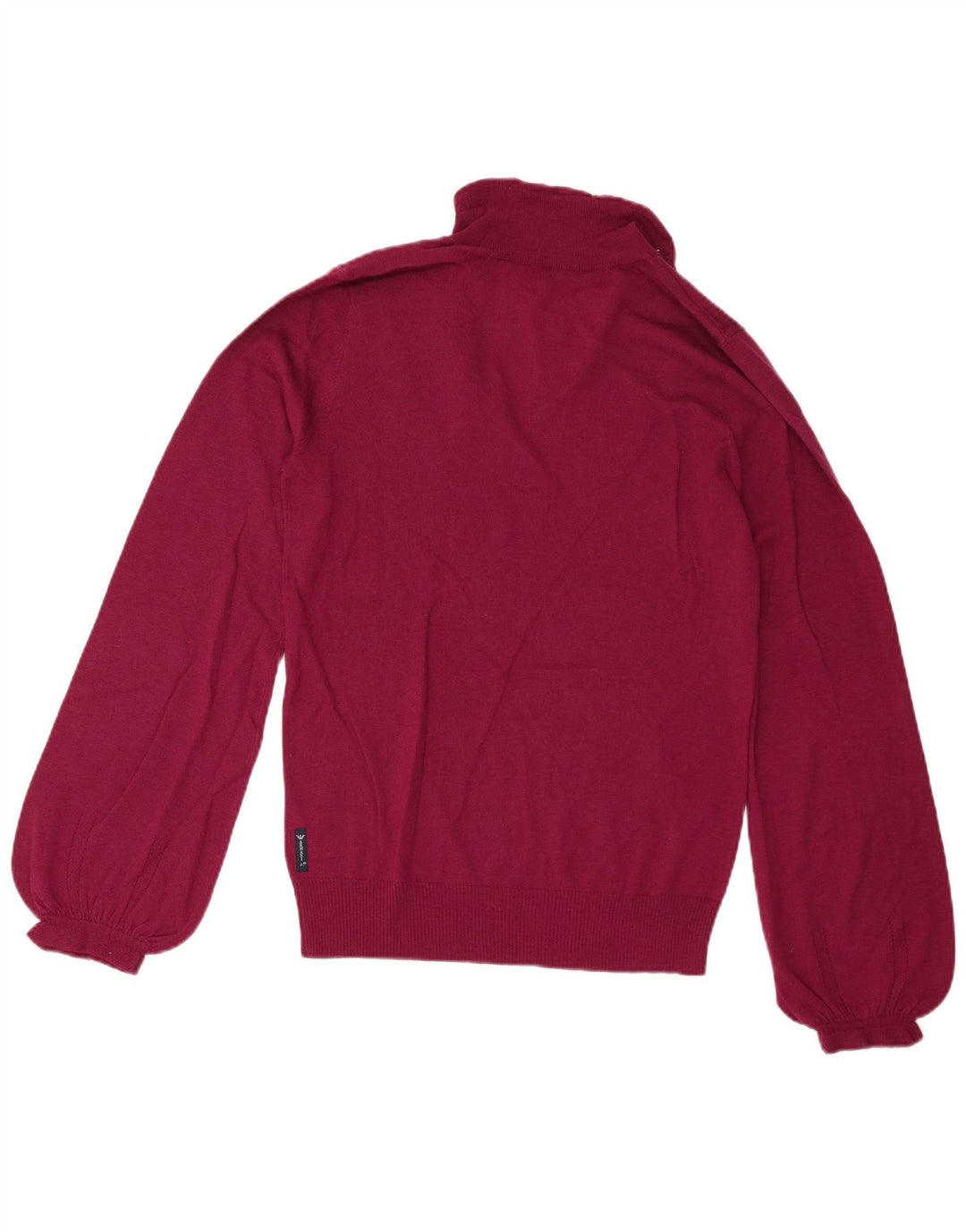 Женский джемпер с воротником поло Armani Jeans EU 46 XL бордовый шерстяной