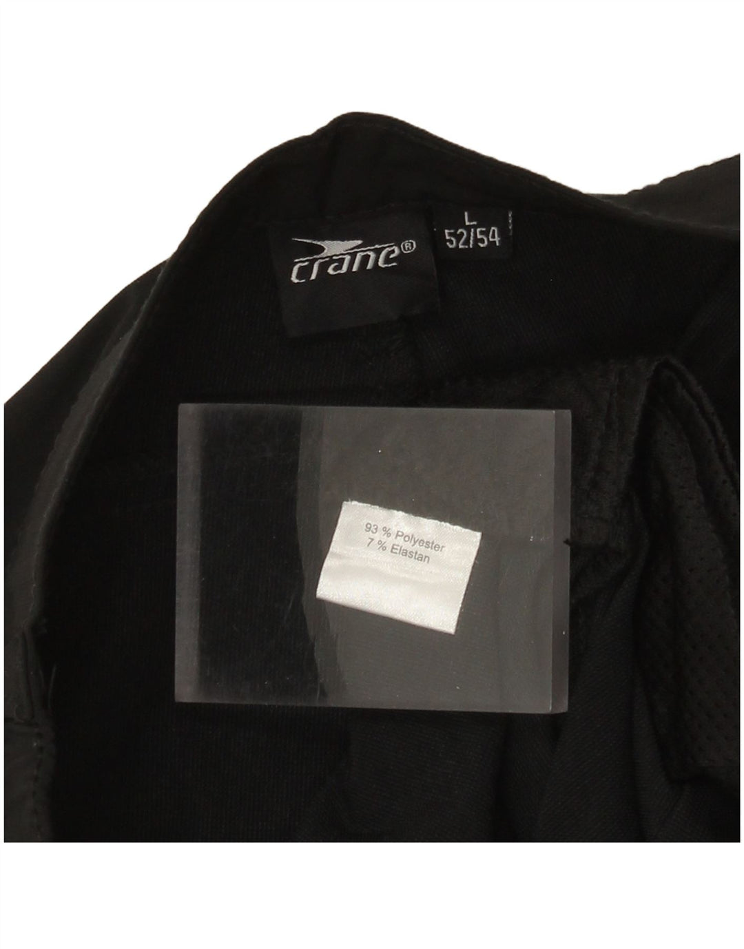 Мужские укороченные брюки Crane IT 52/54 Большие W34 L22 Черный Полиэстер