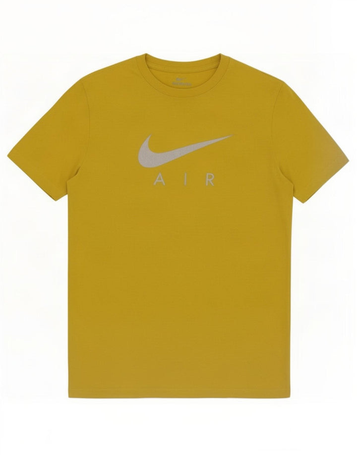 Мужская футболка с рисунком Nike, маленькая, желтая