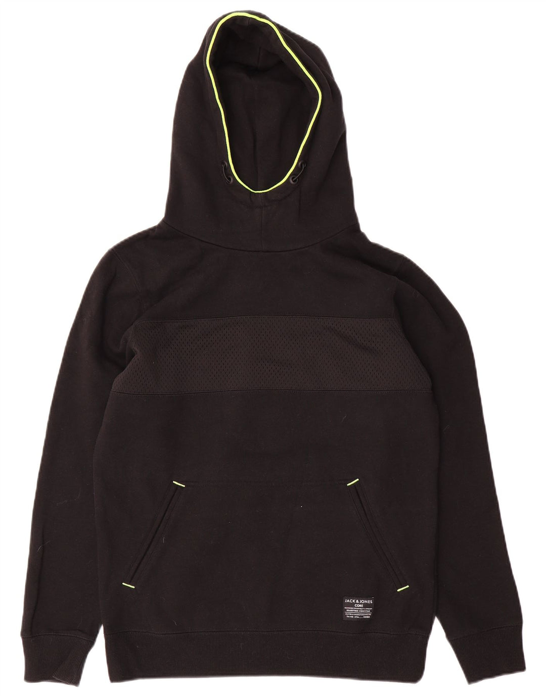 Мужской джемпер с капюшоном Jack & Jones, маленький черный, хлопок