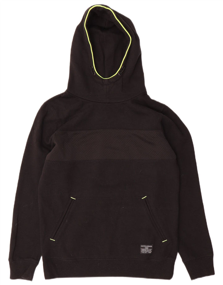 Мужской джемпер с капюшоном Jack & Jones, маленький черный, хлопок