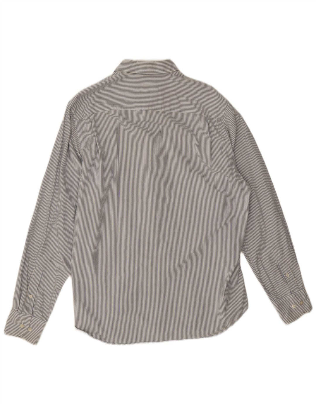 Мужская рубашка Massimo Dutti XL синяя в тонкую полоску