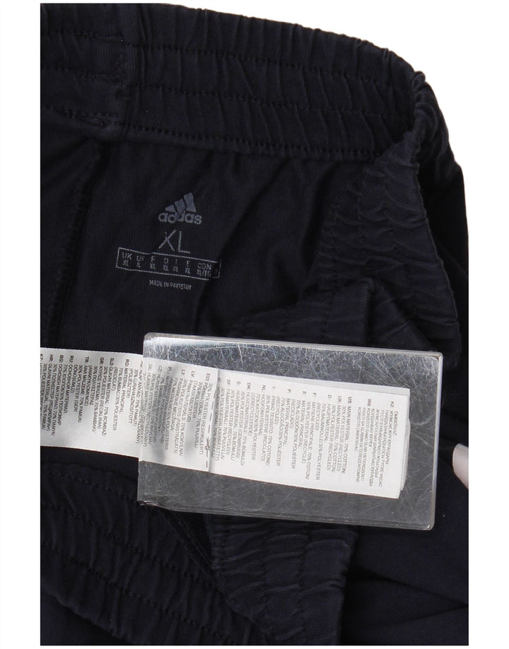 Мужские спортивные шорты ADIDAS с рисунком XL, темно-синие, хлопок