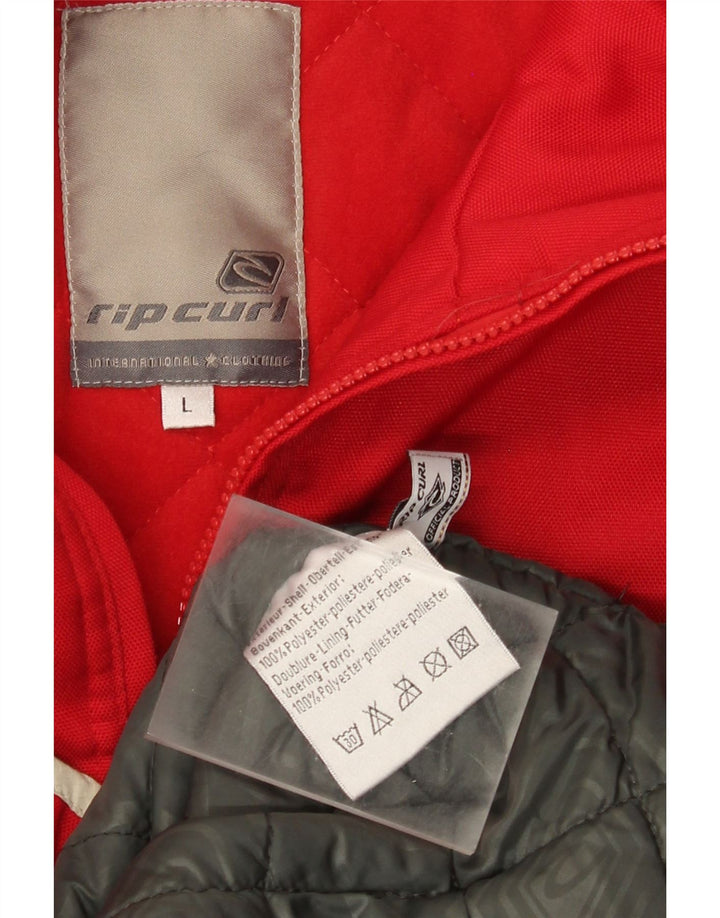 Мужская ветровка Rip Curl UK 40, большой красный полиэстер с цветными блоками