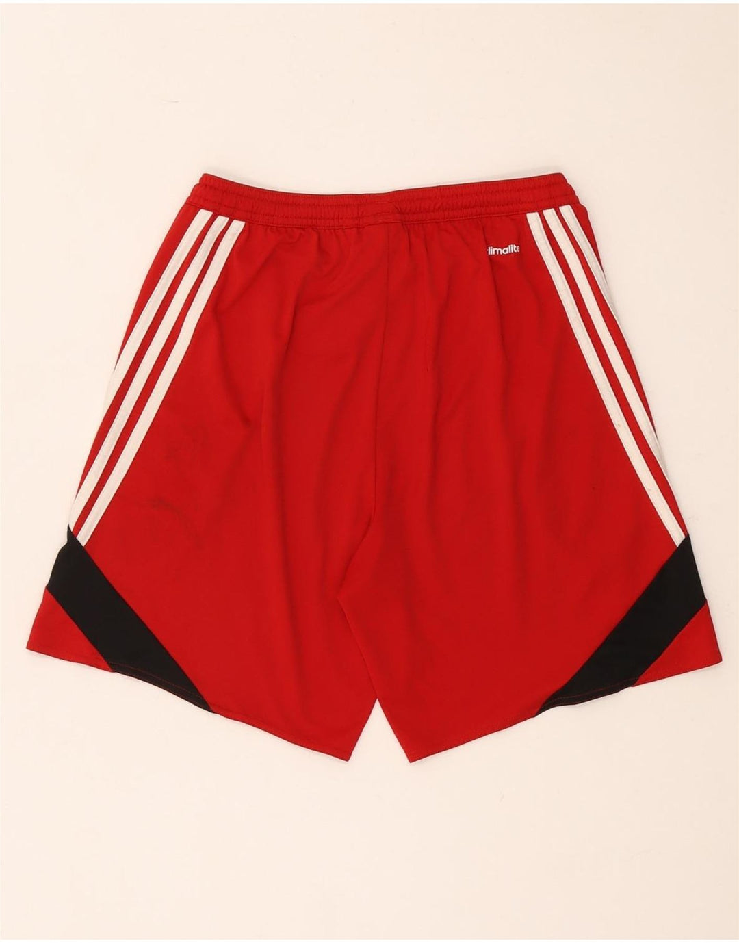 Мужские спортивные шорты Adidas Climalite, маленькие красные полиэстер с цветными блоками