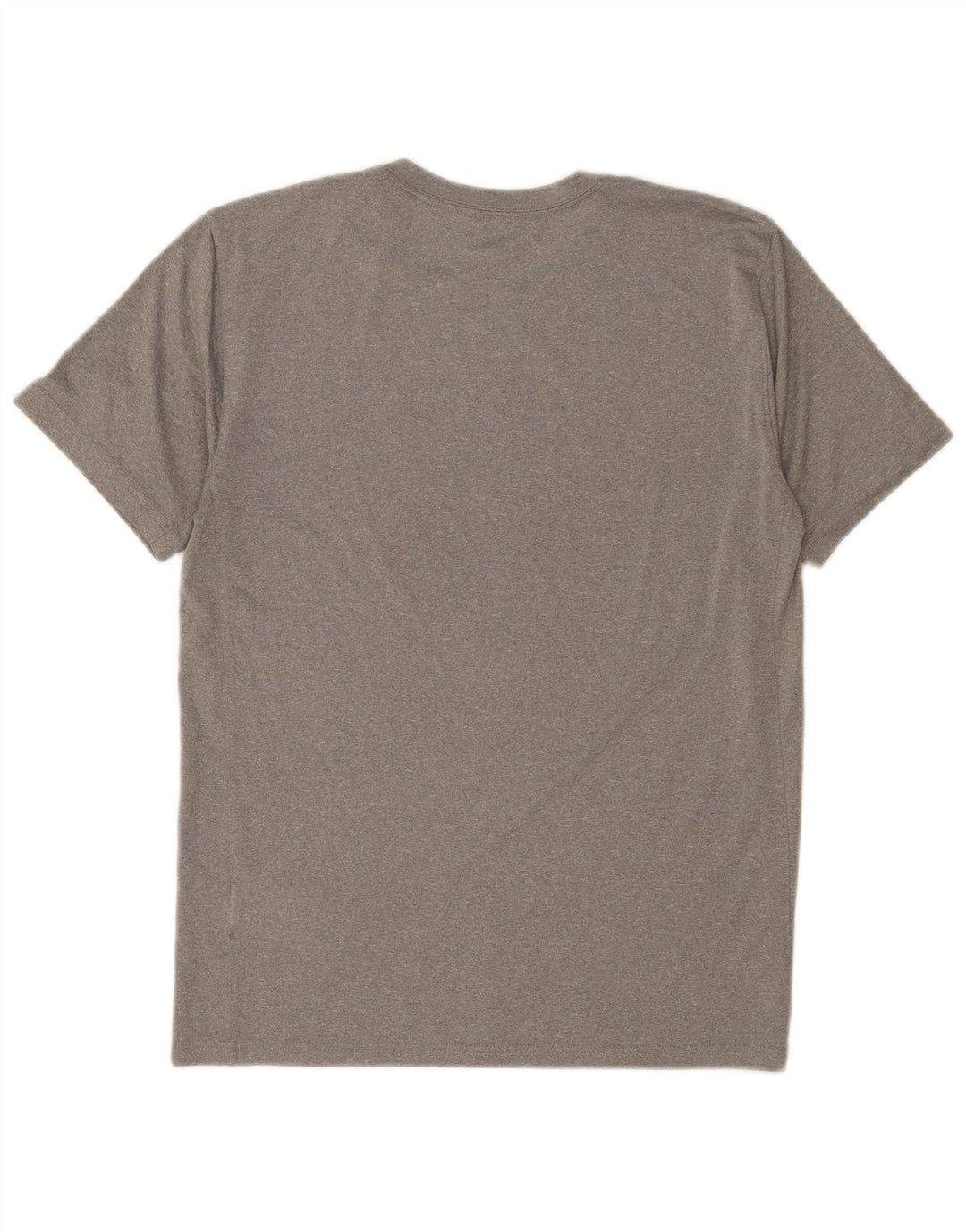 Мужская футболка Nike Dri Fit из полиэстера среднего серого цвета