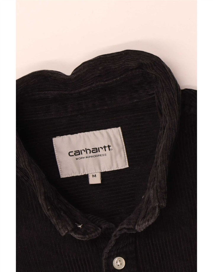 Мужская вельветовая рубашка Carhartt среднего черного цвета, хлопок