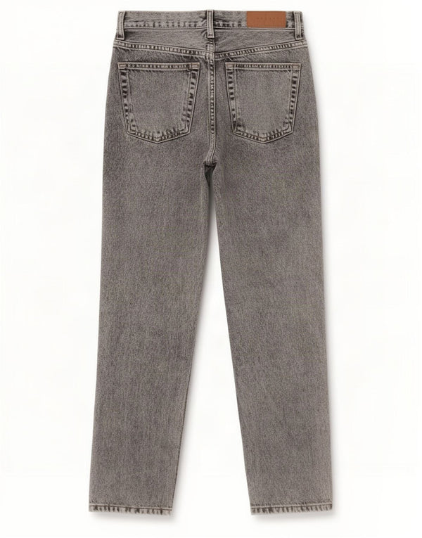 Topshop Женские прямые джинсы W25 L26 Серые хлопковые