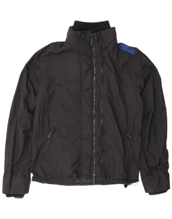 Женская дождевик Superdry UK 20 2XL, черный нейлон