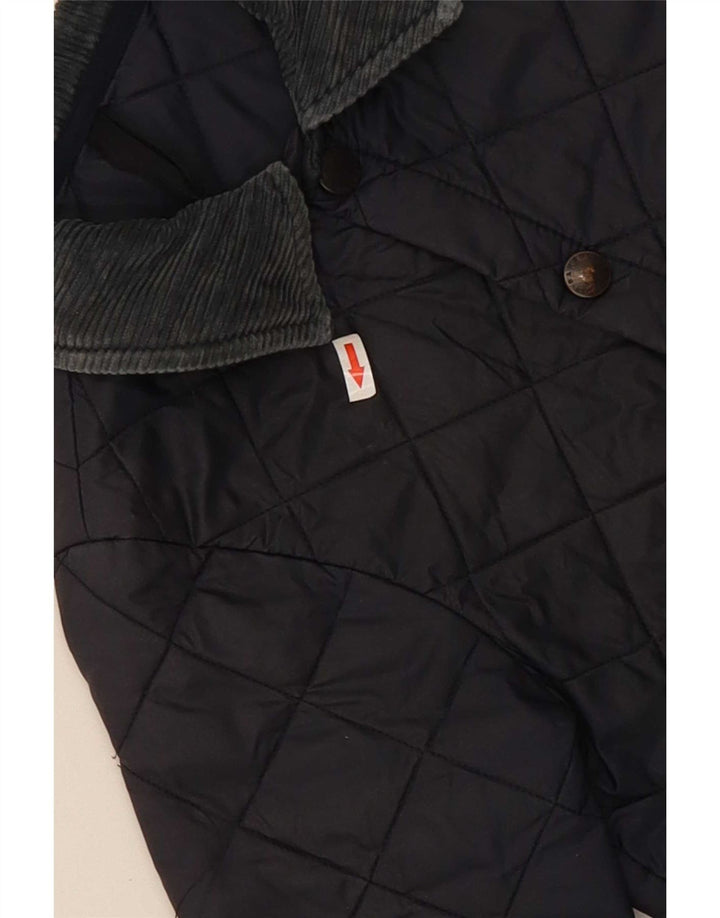Стеганая куртка Barbour для мальчиков 4-5 лет, темно-синяя, классическая