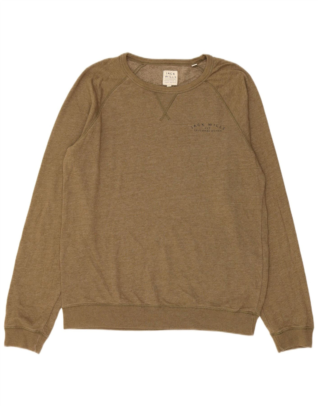Мужской свитшот Jack Wills, джемпер XL, цвет хаки, хлопок