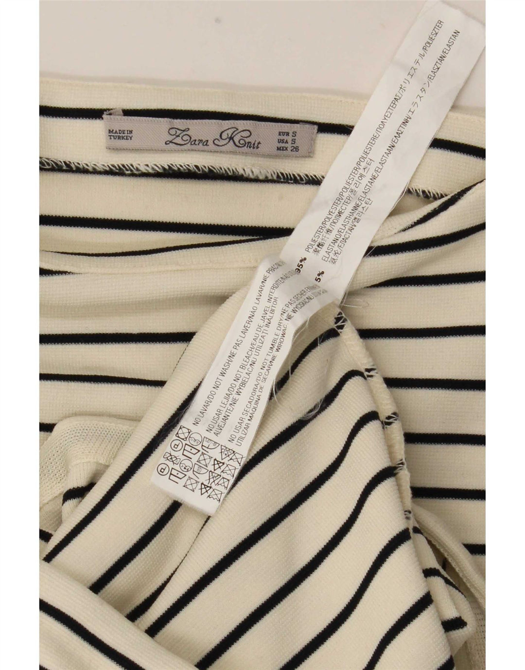 Женское платье макси без рукавов Zara UK 10, маленький полиэстер в белую полоску