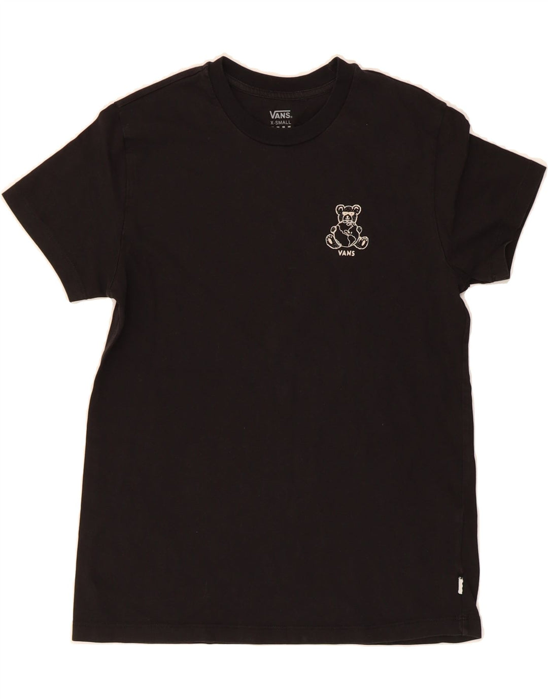 VANS Mens Graphic T-Shirt Top XS Black Vintage Vans and Second-Hand Vans from Messina Hembry 