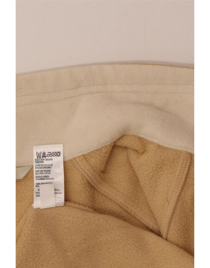 Женская флисовая куртка Marks & Spencer UK 14, большая, бежевая, полиэстер