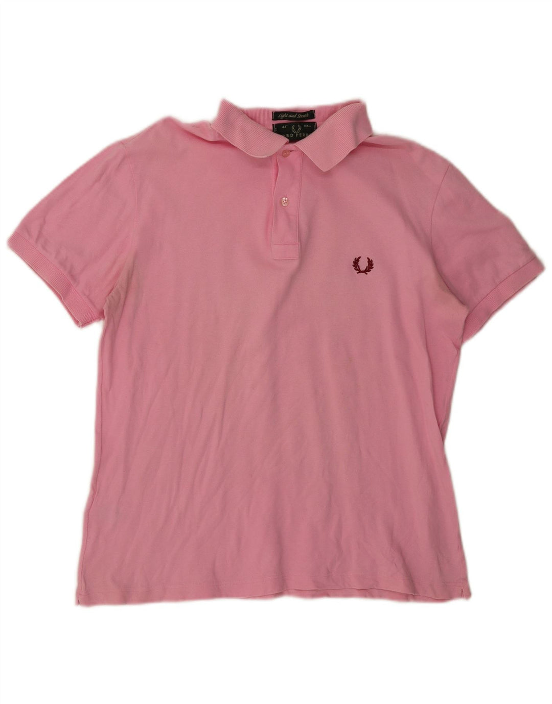 Мужская рубашка-поло Fred Perry из хлопка среднего розового цвета