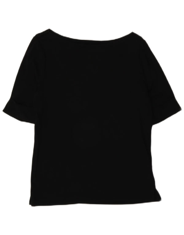 Женская блузка Ralph Lauren Top UK 16, большой черный хлопок