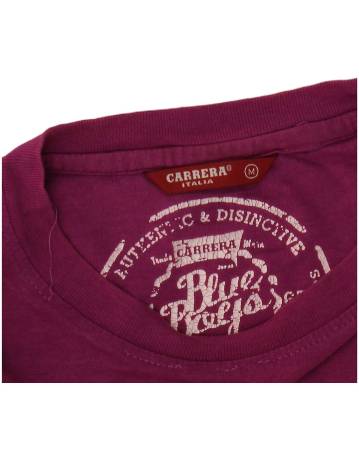 Carrera Мужской топ с рисунком с длинным рукавом, средний фиолетовый