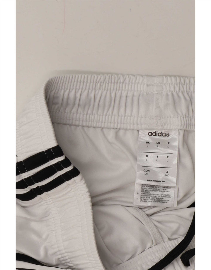 Мужские спортивные шорты Adidas Climalite, большой белый полиэстер