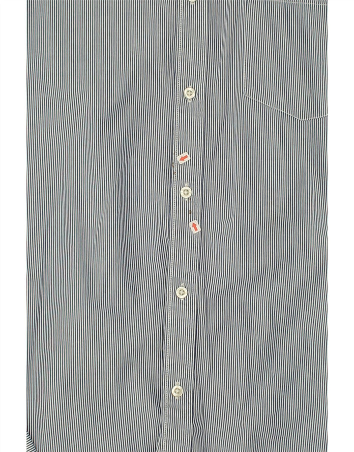 DOCKERS Mens Shirt Large Grey Striped Cotton | Vintage Dockers | Thrift | Second-Hand Dockers | Used Clothing | Messina Hembry 