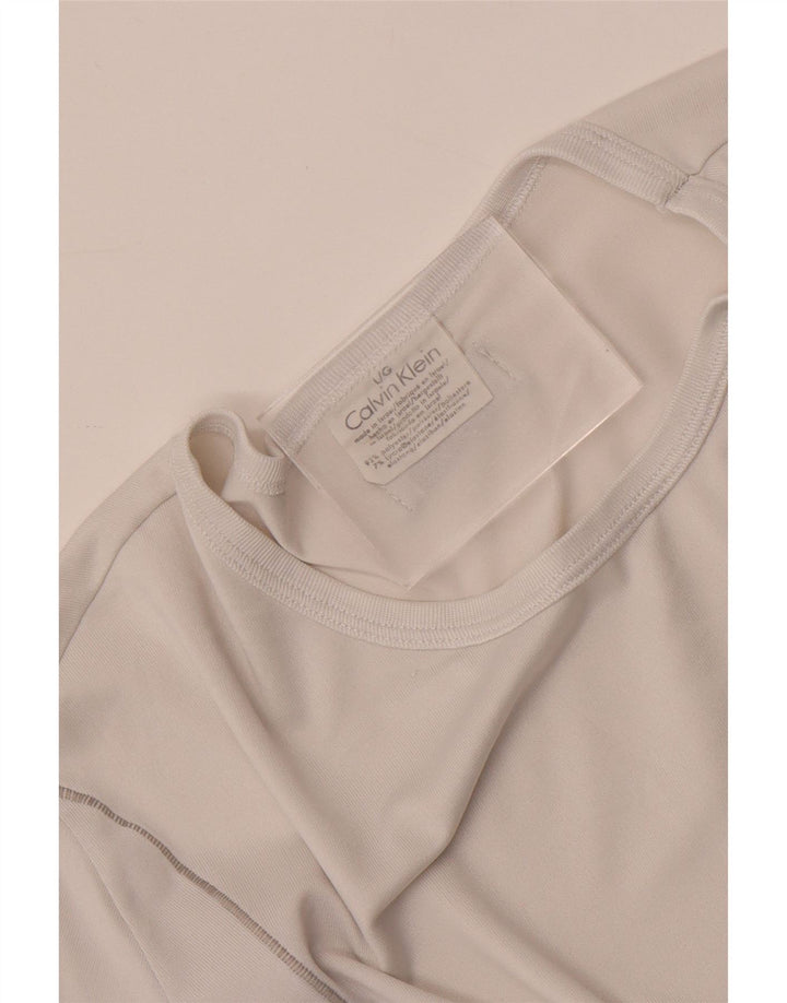 Мужская футболка Calvin Klein, большой белый полиэстер