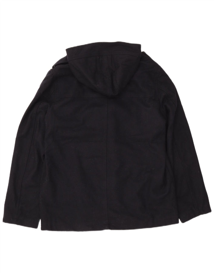 CEDARWOOD STATE Мужская дафлкот с капюшоном в стиле милитари UK 40, большая темно-синяя