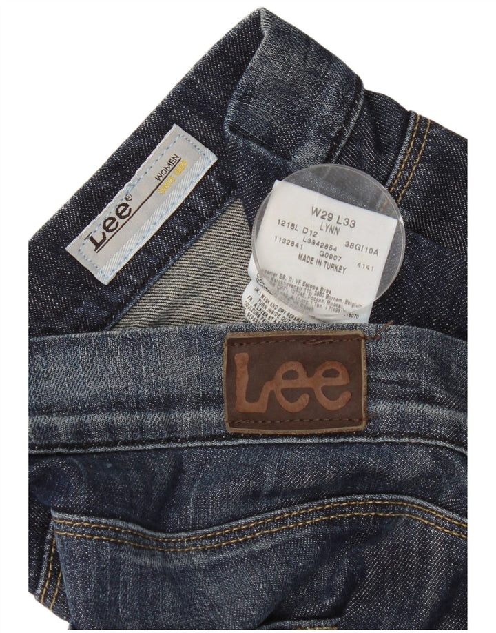 Женские прямые джинсы Lee Lynn W29 L29, синий хлопок