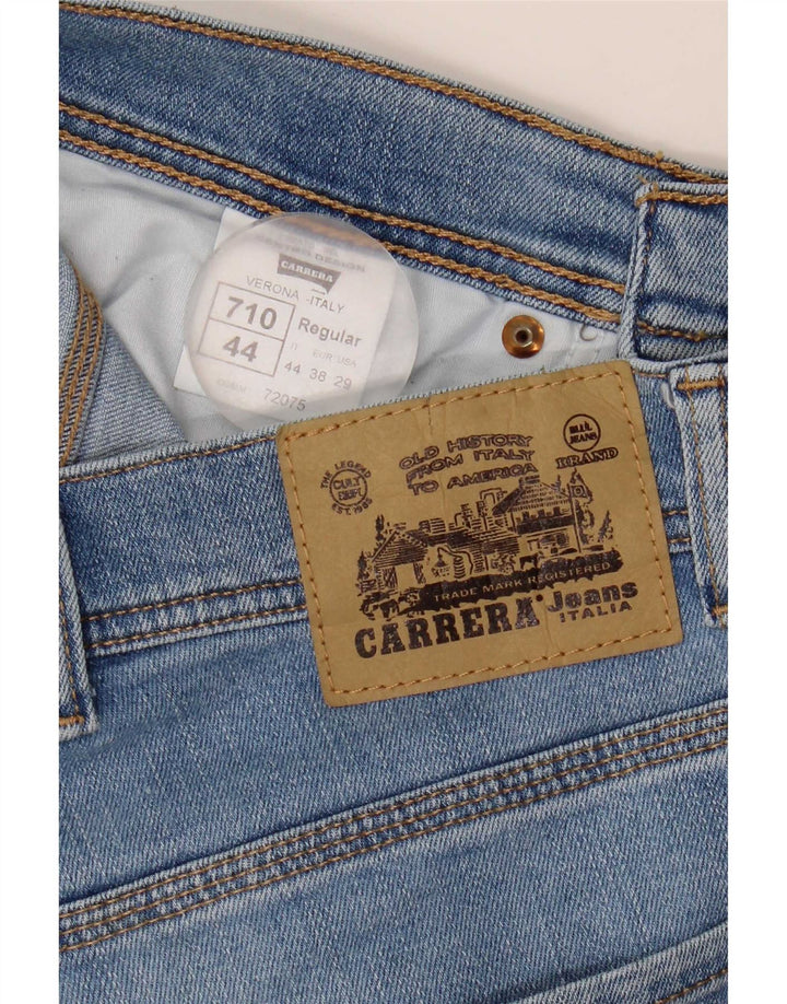 Carrera Womens 710 IT 44 Medium W29 L31 Синий хлопок с цветными блоками