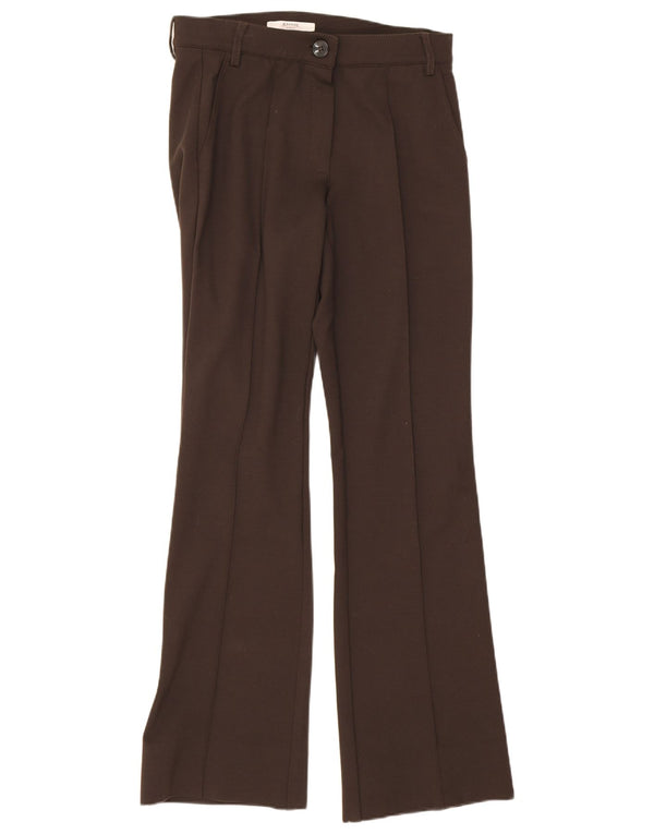 Женские брюки чинос Marella EMME Bootcut UK 6 XS W26 L29 Коричневые