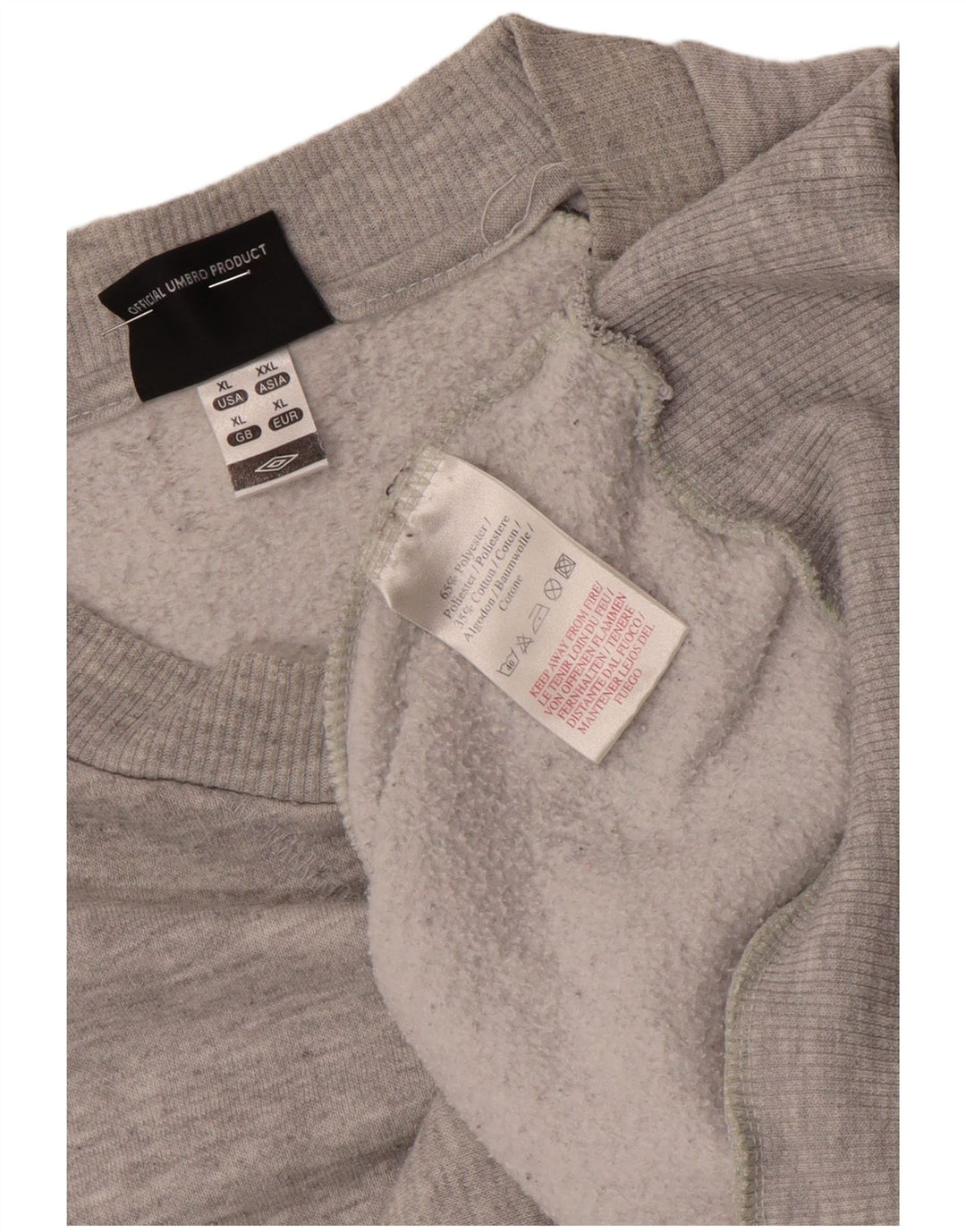 Мужской свитшот Umbro XL, серый полиэстер