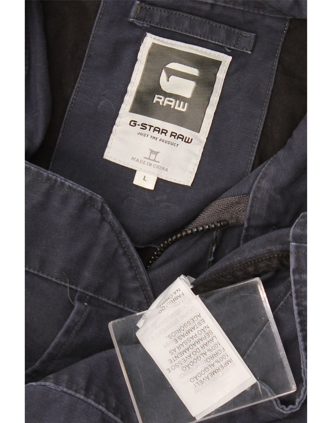 Женская куртка G-STAR UK 16, большой размер, темно-синий, хлопок