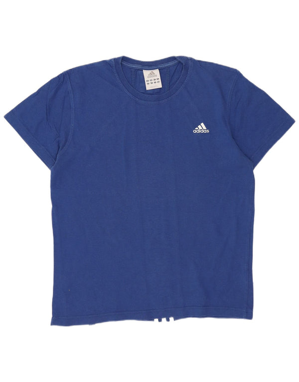 Мужская футболка с рисунком Adidas Top UK 36/38, маленькая синяя, хлопок