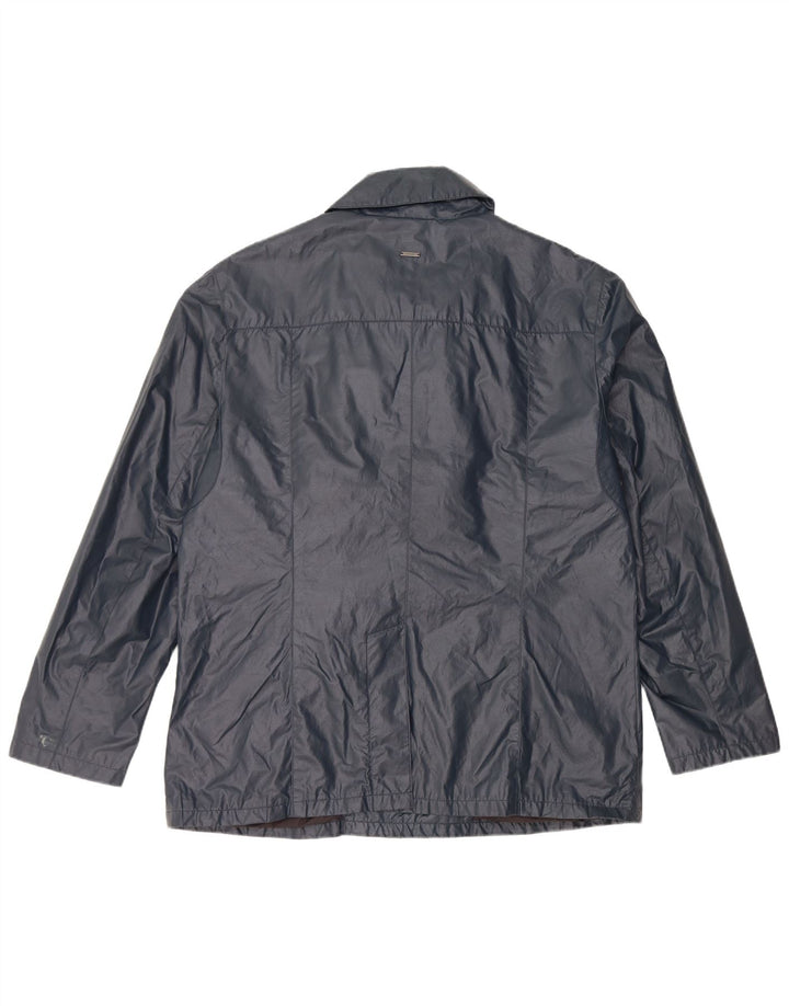 Мужская дождевик DKNY UK 42 XL, темно-синий, хлопок