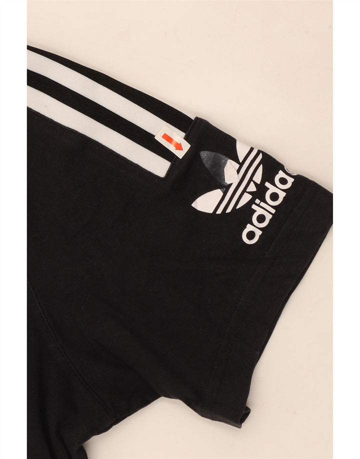 Мужская футболка с рисунком Adidas Top Medium Black Cotton
