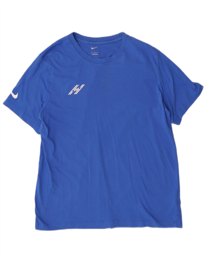 Мужская футболка с рисунком Nike Top XL, синяя, хлопок