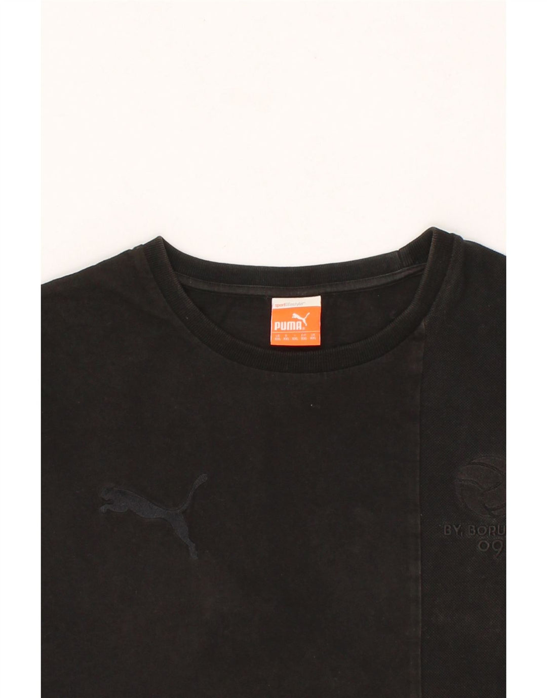 PUMA Mens T-Shirt Top 2XL Black Cotton Vintage Puma and Second-Hand Puma from Messina Hembry 