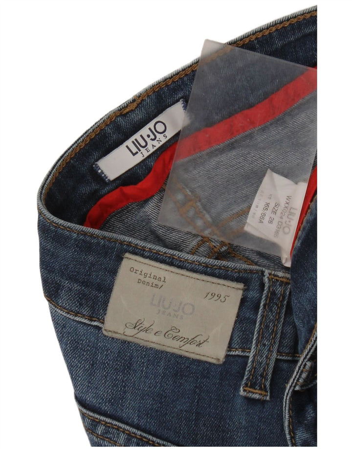 Женские укороченные джинсы Liu Jo W28 L25 синие