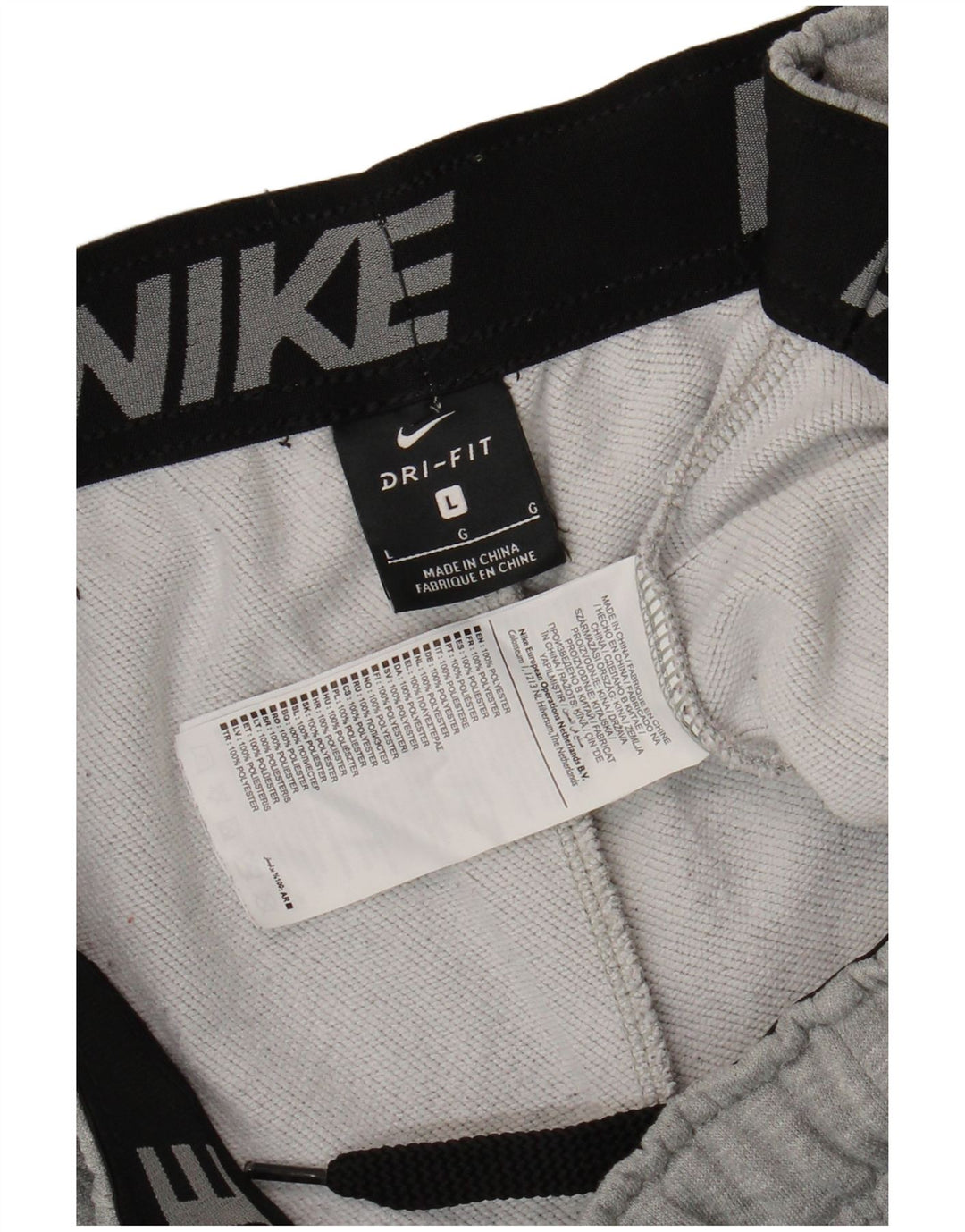 Мужские спортивные брюки Nike Dri Fit, джоггеры, большой серый полиэстер
