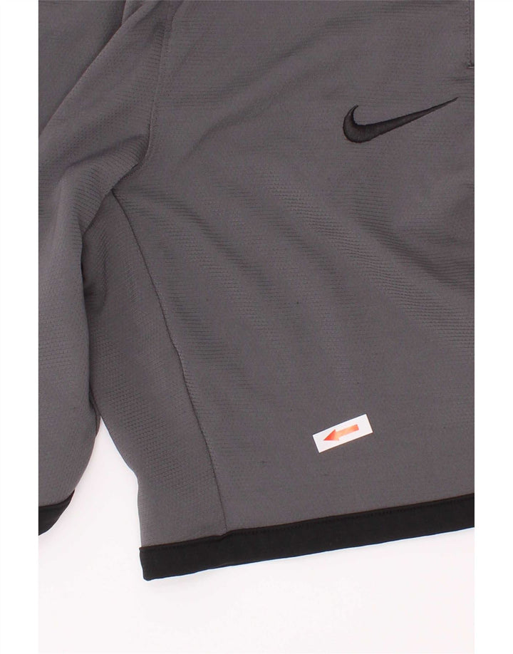 Спортивные шорты Nike Dri Fit с графическим рисунком для мальчиков, 12–13 лет, большой размер, серый полиэстер
