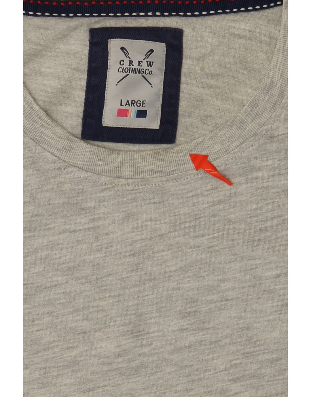 ЭКИПАЖНАЯ ОДЕЖДА Мужская футболка из хлопка большого размера серого цвета