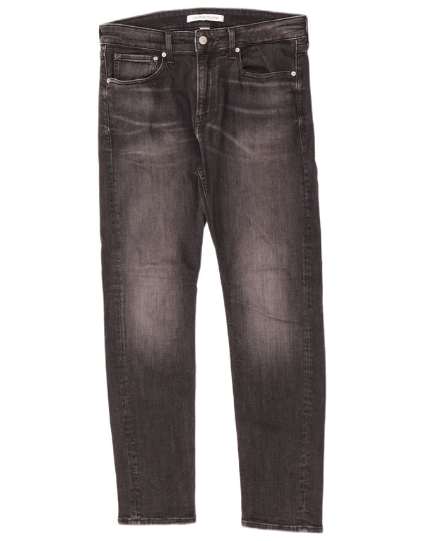 Мужские узкие джинсы Calvin Klein W32 L30, серый хлопок